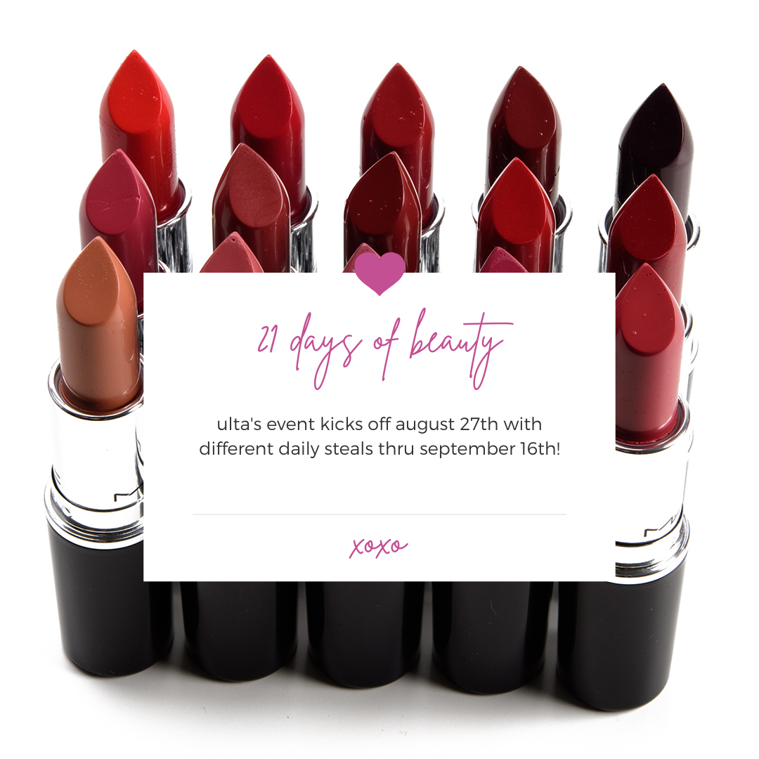 Ulta 21 Days of Beauty Sales for Fall 2023